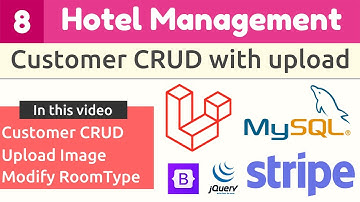 Laravel Full Course - Hotel Management System | Customer CRUD & Modify RoomType Master #8