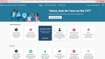 How to create an Alexa skill in Blueprints (Quiz)
