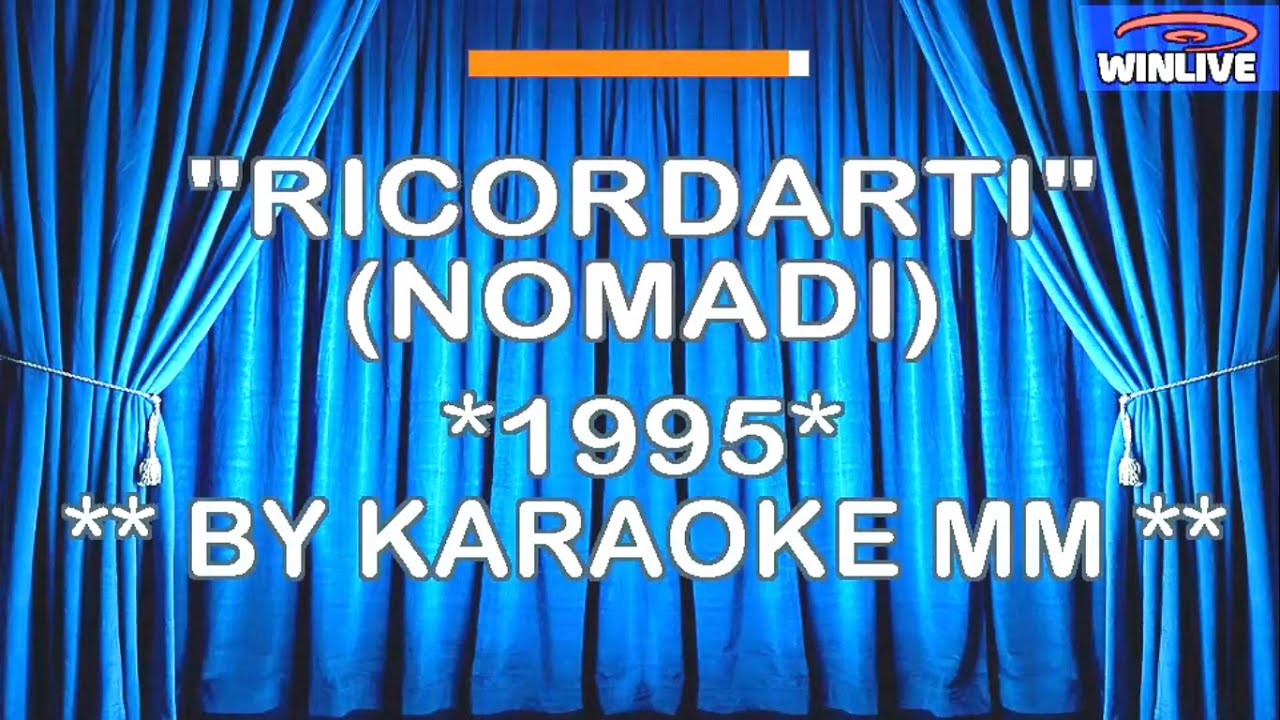 Nomadi - Ricordartii KARAOKE MM