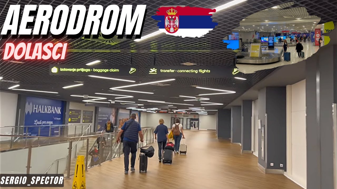 Ovuda se krecu putnici koji slete na Aerodrom Nikola Tesla u Beogradu, dolasci #beograd