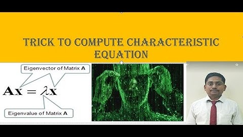 Short Trick  |Characteristic Equation | Characteristic Polynomial |Square Matrix | Algebra|