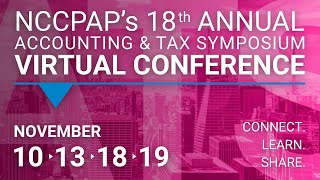 2020 Accounting & Tax Symposium | A NCCPAP Virtual Conference