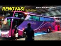 Proses Renovasi bus Medal Jaya
