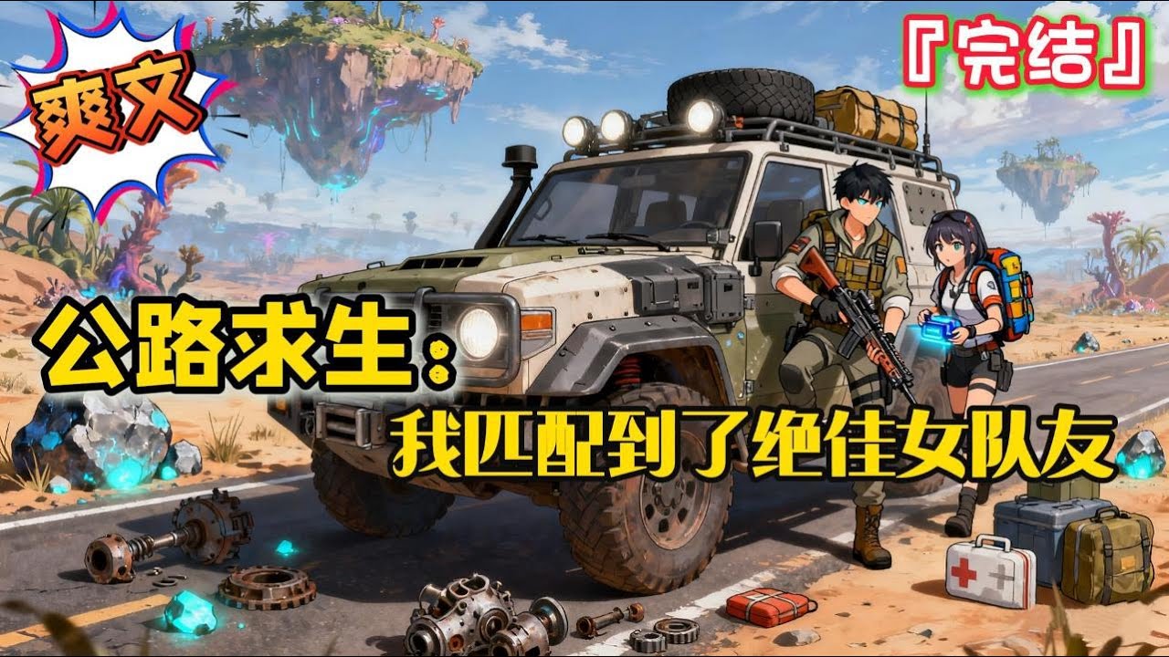 完结《公路求生：我匹配到了绝佳女队友》开局公路求生，一辆车一个天赋匹配随机队友！物资全靠捡！装备全靠爆！