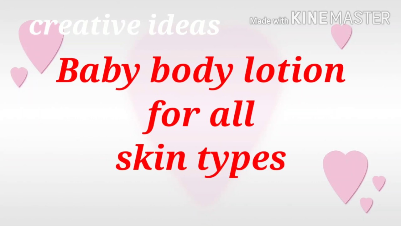 How to make Baby body lotion body lotion DIY home made In