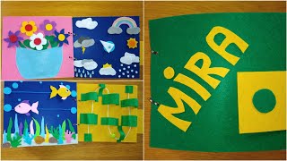 Quiet book for babies - ideas for toddlers with free printable patterns/ PDF and tutorial