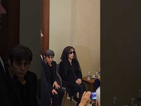 السيدة فيروز وابنتها ريما الرحباني في وداع زياد الرحباني