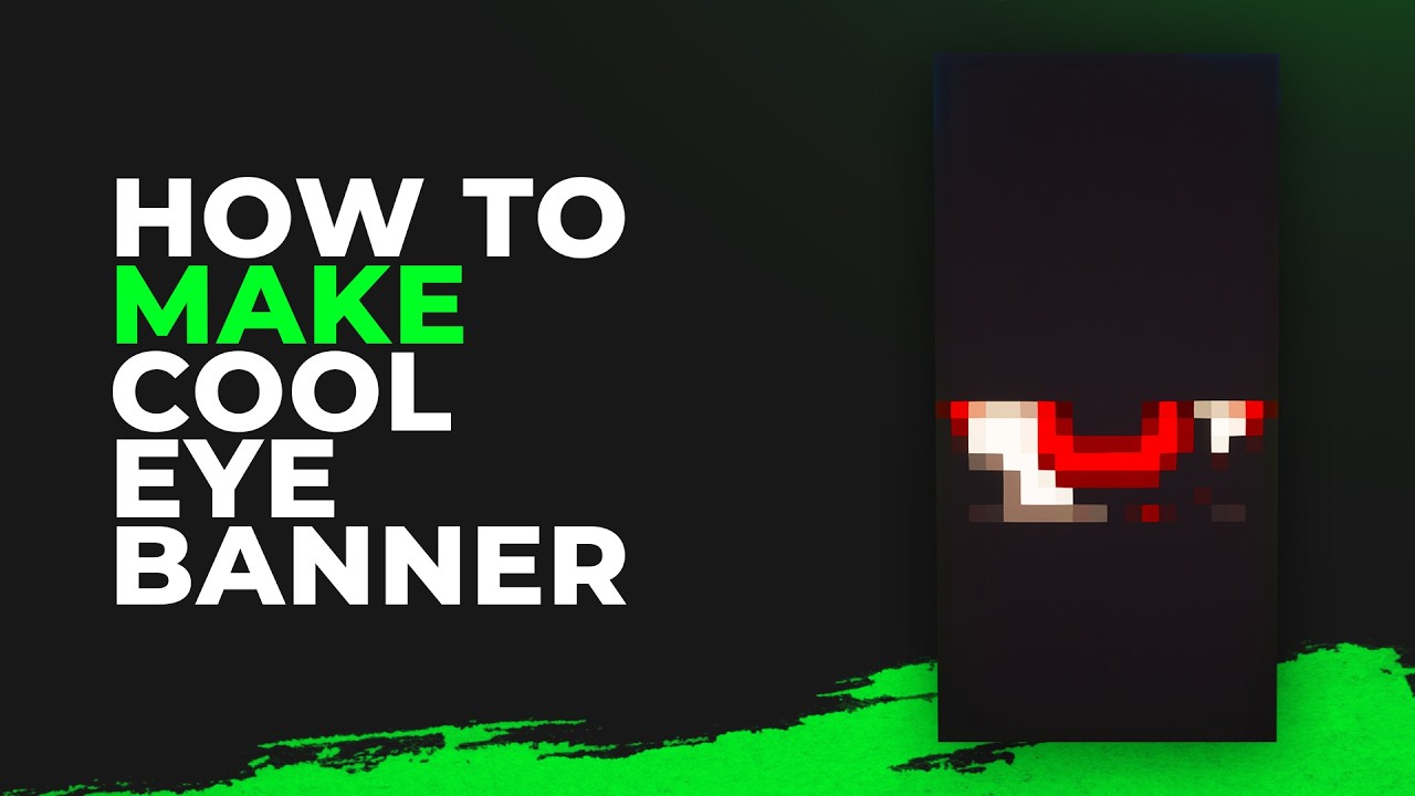 How to Make Cool Eye Flag Banner in Minecraft | Easy Banner Tutorial ...