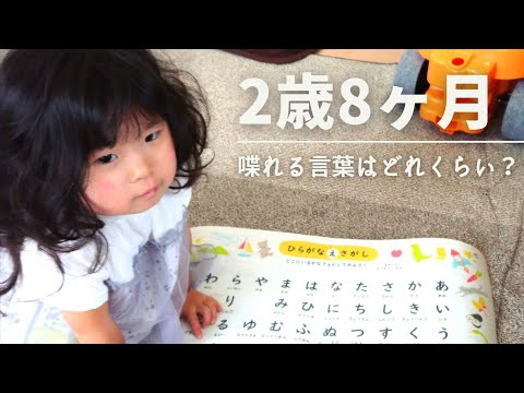 2歳8ヶ月 喋れる言葉はどれくらい Youtube