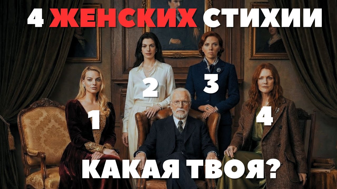 ПСИХОЛОГИЯ 4 СТИХИЙ. Какая ТЫ ЖЕНЩИНА? Тест Юнга