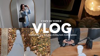 OCTOBER WEEKLY VLOG: thanksgiving, cozy fall vibes, new hair, huge clothing haul