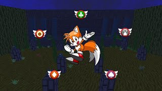 SRB2 100% Routing ~ Azure Temple Zone - Spade, Diamond, Club, Ring, and Time Emblem w/ Tails