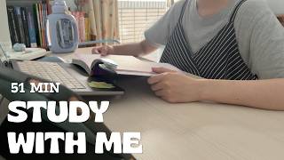 STUDY WITH ME | 51 MIN Study Session (No Music)