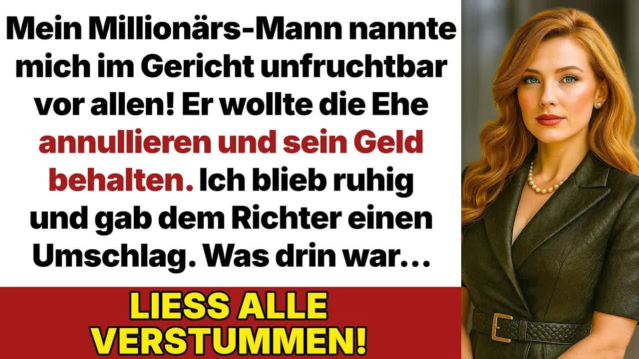 Mein Mann nannte mich vor Gericht unfruchtbar – doch was der Richter fand, schockierte alle!