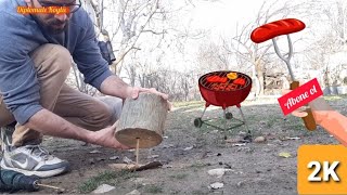 İsveç Ocağında Mısır Patlatma Kabıyla Biftek Yedim