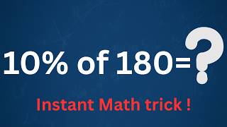 10% Of 180 Five Percent Of 180