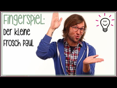 Der kleine Frosch Paul (Kinderreim) | Fingerspiele mit herrH