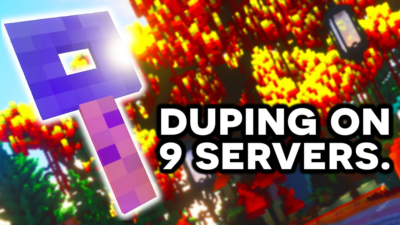 ANNIHILATING the Economy of 9 Pay-to-Win Minecraft Servers with DUPING.