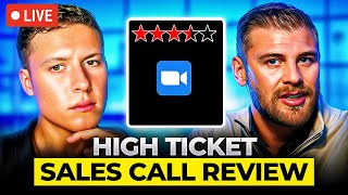 Sales Call Review - YouTube Coaching Offer With $1M/mo Trainer [LIVE]