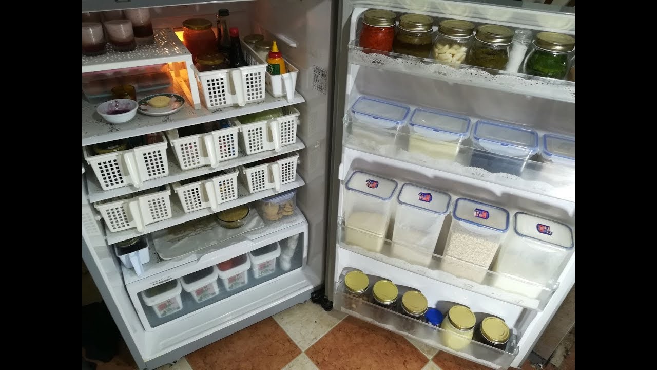 تنظيم التلاجة .. تنظيم التلاجه والفريزر بأفكار بسيطة 💞💞 ( حلقة المليون مشاهدة )