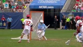Kyle Bernlohr (Maryland) vs. Brian Balkam (UNC) - Goalies Saves -- NCAA Lacrosse Championship 2016