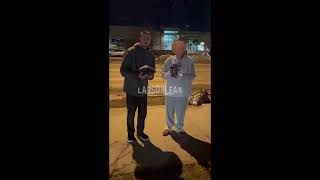 daniel larson gets soaked