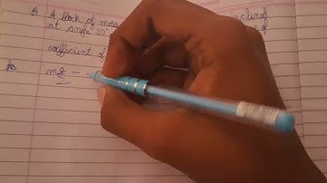 a block of mass m slides down the plane inclined at angle 30 degree with an acceleration g/4 the val