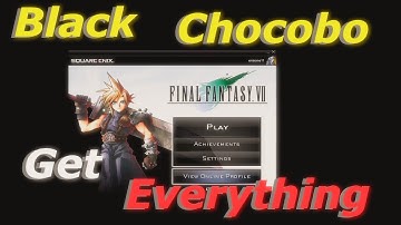 Black Chocobo Final Fantasy 7 Save File Editor