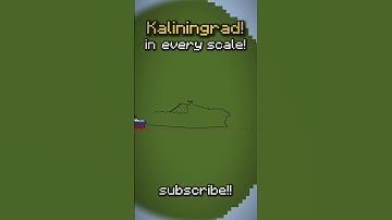 Kaliningrad in EVERY Scale! #minecraft #russia #kaliningrad #countryballs