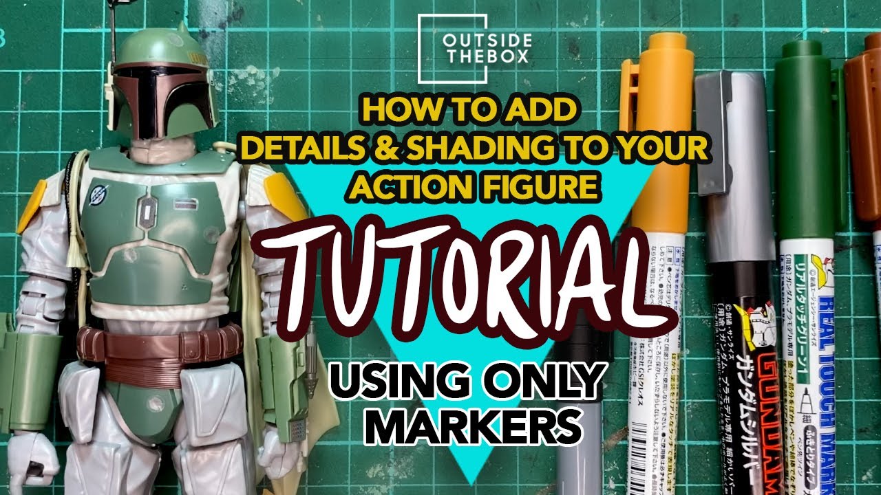 Quick and Easy Tutorial for Action Figure Detailing Using only Markers! YouTube