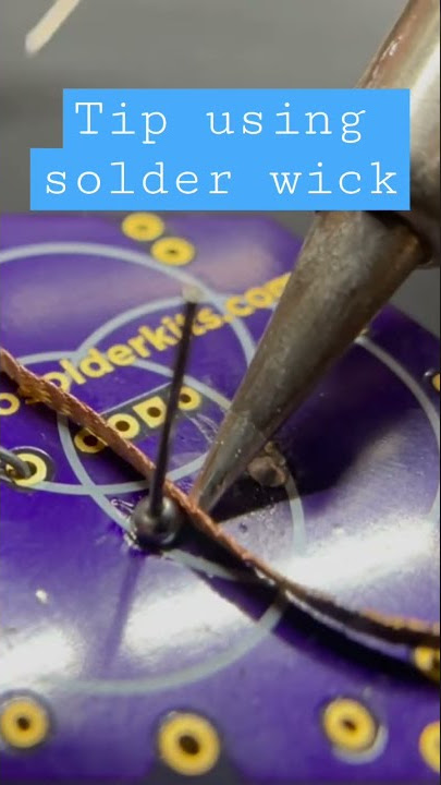 How to use solder wick #solderingtips #desoldering