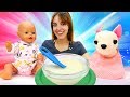 Compilation de meilleurs vidéos du show Comme maman - 36 min d'histoires de bébé born Emilie