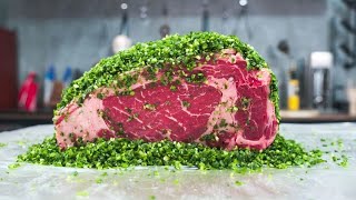 How I Make Perfect DRYAGED Steaks with chives for 35 days and I Get the AMAZING Ribeye!!!