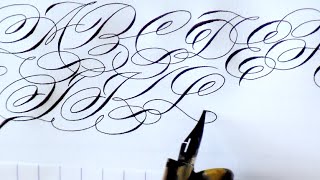 Flourished Calligraphy Alphabet Capitals