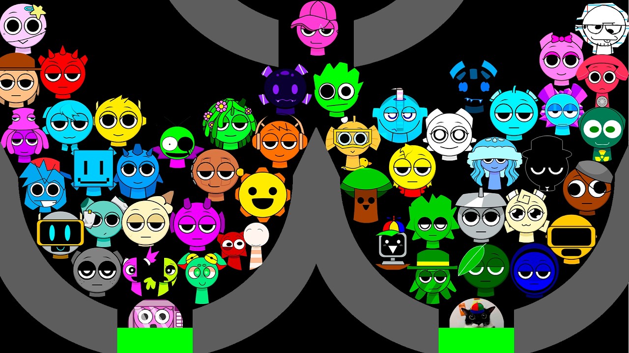 SPRUNKI Marble Race in Algodoo Eliminations - Who will be the Champion?! Sprunki Marbles