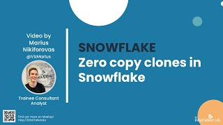 Zero copy clones in Snowflake