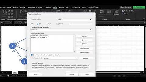 Optimización Logística: Resolución de Problema de Flujo Máximo con Solver en Excel