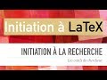 Initiation à la recherche scientifique (partie 2)