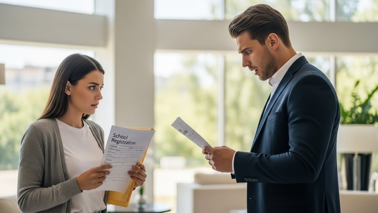 She Sent a School Registration by Mistake — The Billionaire Froze Seeing His Name as the Father