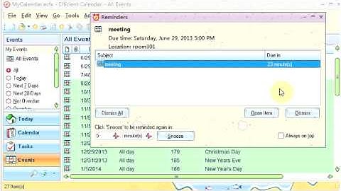 Efficient Calendar Guide