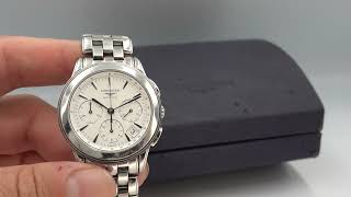 2003 Longines Flagship Chronograph men&#39;s watch, with box and papers.  Model reference L4.718.4.12.6