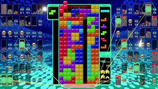 【TETRIS99】野良部屋　ピンチ偽装で大量KOを取る。※概要欄参照　Get a lot of KOs under the guise of a pinch.