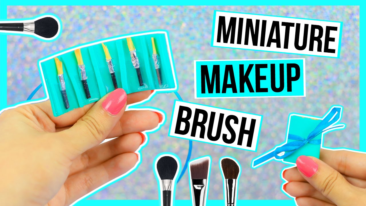 Real Miniature Makeup Brush Set Miniature dollhouse ♥ YouTube