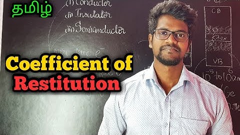 Coefficient|Restitution|Physics 11|Tamil|MurugaMP
