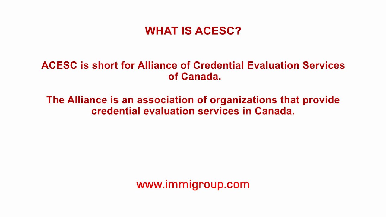 What is ACESC?
