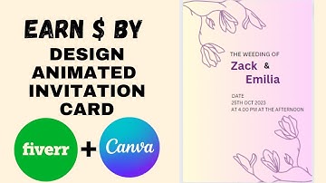 How To Create Animated Invitation Card On Canva | 5 Minutes Design Challege | Step by Step Tutorial