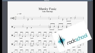 Munky Fusic Rockschool Grade 1 Drums