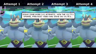 More Lugia 1v1 solo against Machamp Boss...with his "Phantom" Close Combat hits! screenshot 5