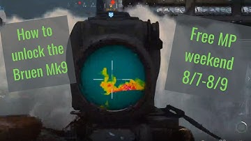 How to unlock the Bruen Mk9 for Warzone! Free multiplayer weekend! 8/7-8/9