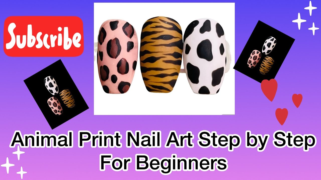 nail-art-step-by-step-for-beginners-tiger-print-nail-art-cow-print
